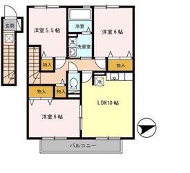 山陽網干駅 バス10分  釜屋下車：停歩4分 2階の物件間取画像